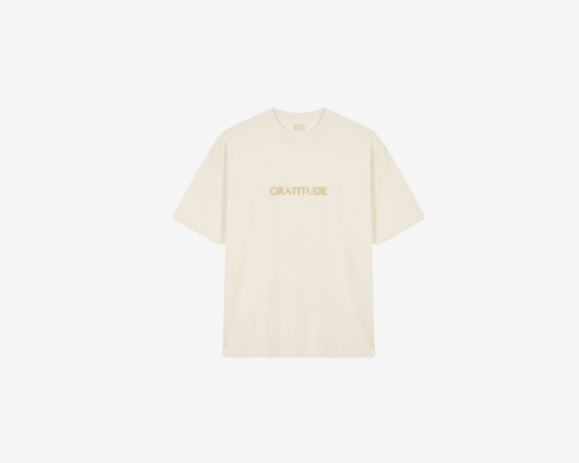 GRATITUDE Classic Tee – Vintage Presence - Soft Sand