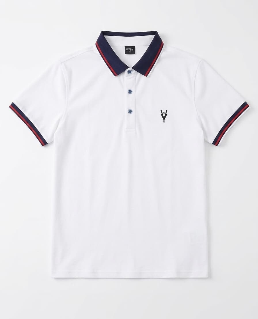 THE SIGNATURE POLO - Crimson Edition - White