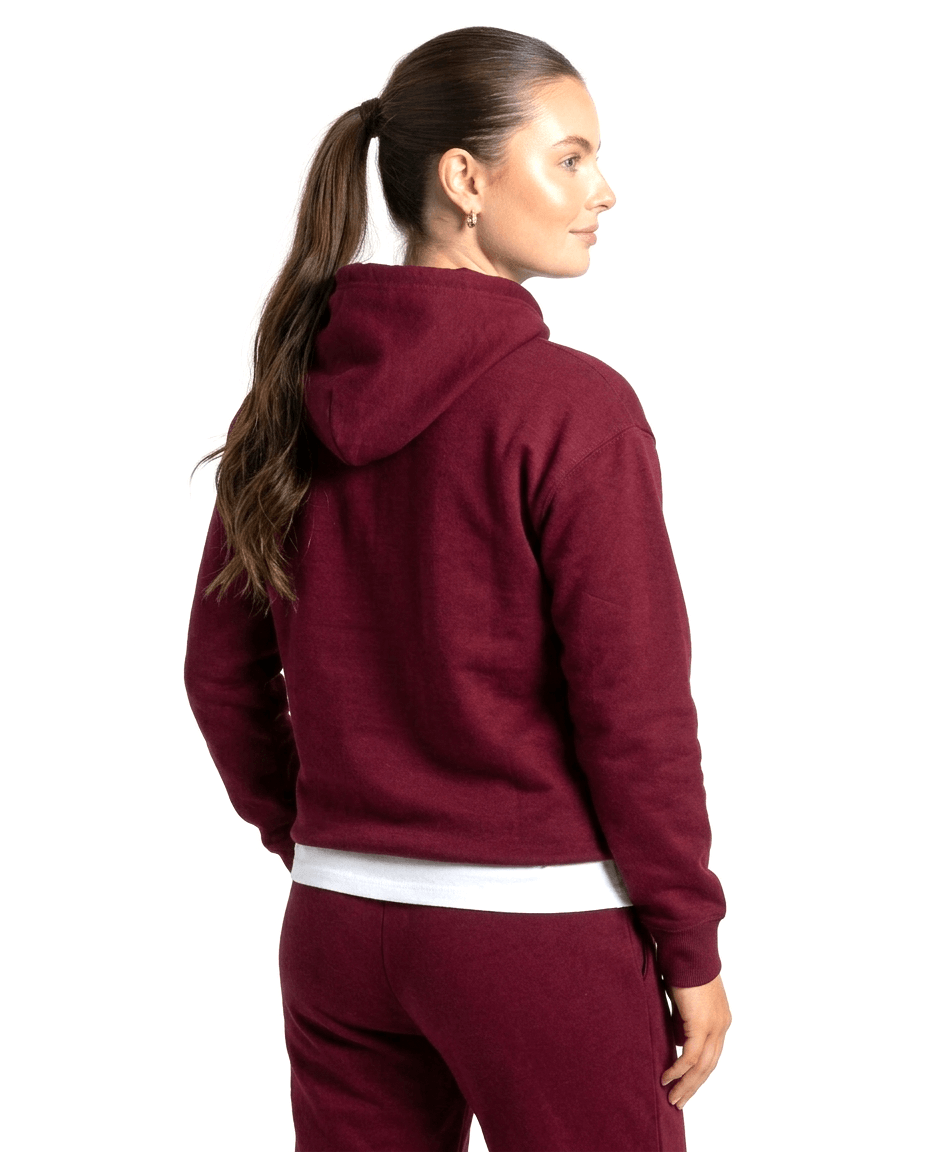 GRATITUDE Women's Hoodie – Deep Burgundy - 2