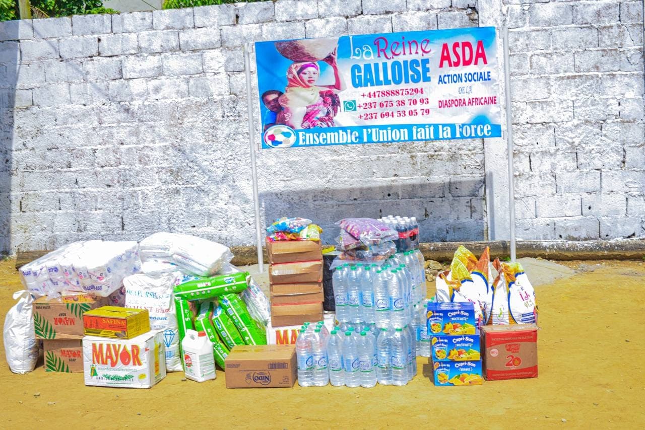 Food supplies prepared for the ASDA center