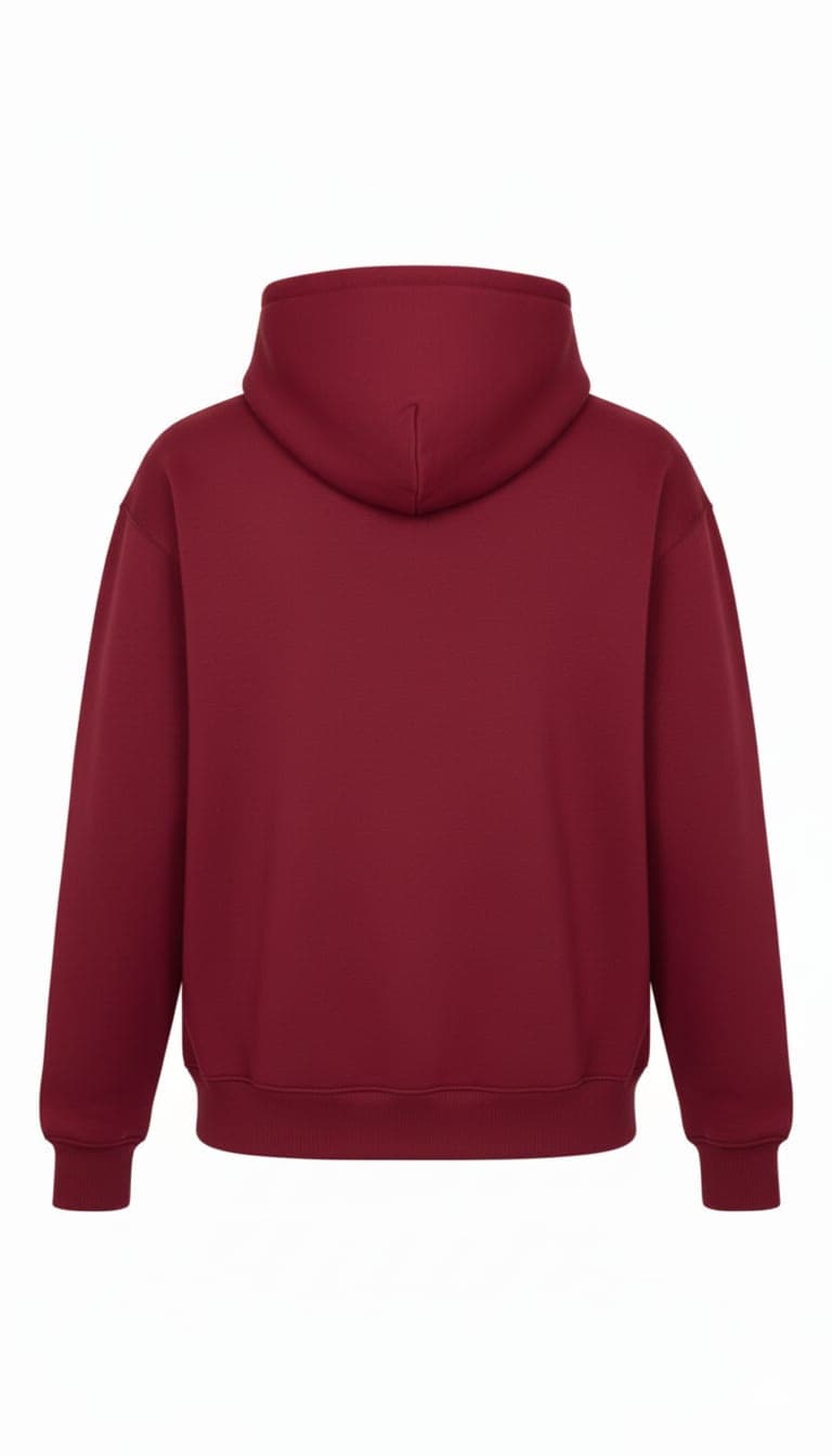 GRATITUDE OVERSIZED HOODIE - Deep Burgundy