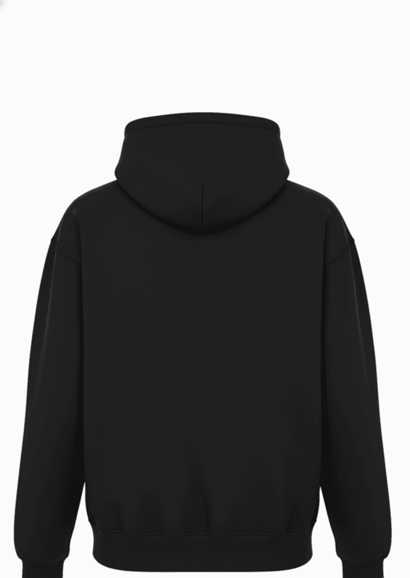 GRATITUDE OVERSIZED HOODIE - Black - Black - 2