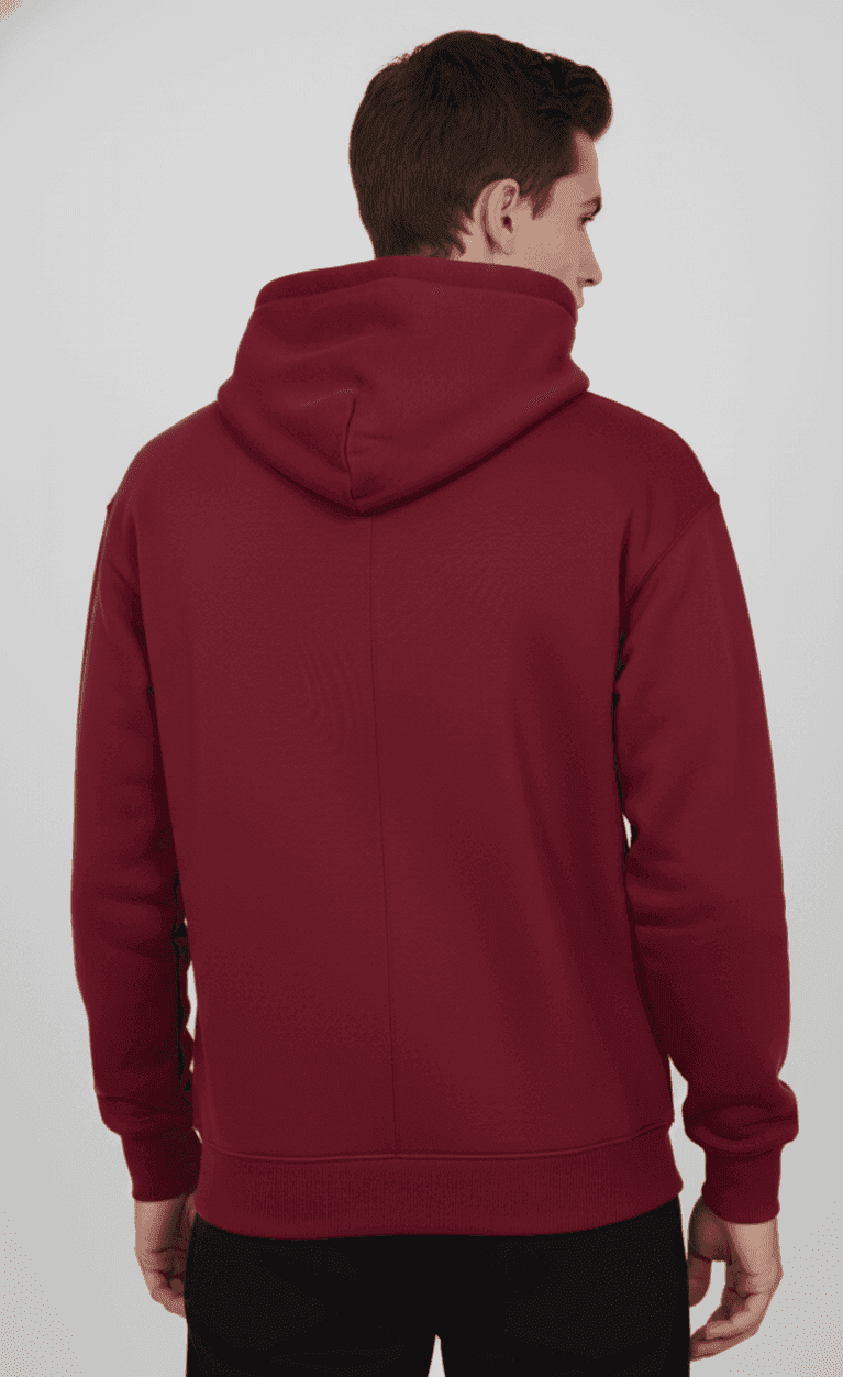 GRATITUDE OVERSIZED HOODIE - Deep Burgundy