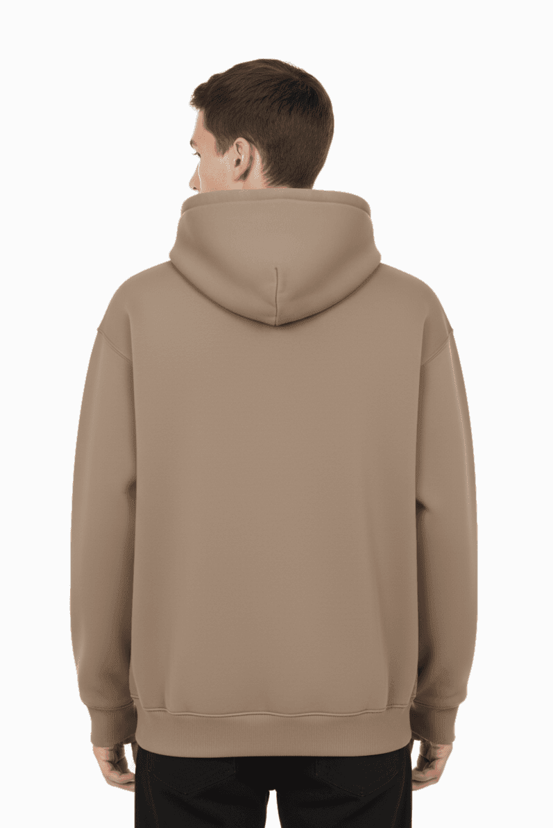 GRATITUDE OVERSIZED HOODIE - Natural Clay - Natural Clay - 4