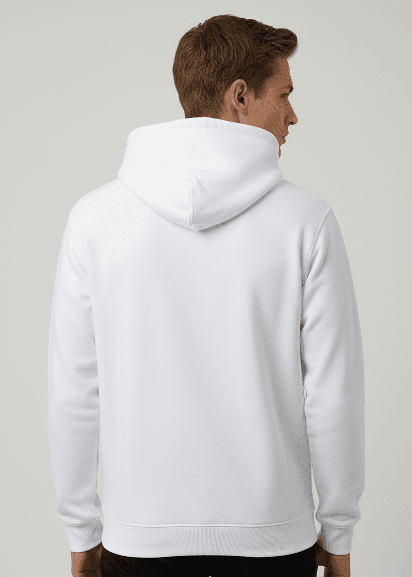 GRATITUDE OVERSIZED HOODIE - White - White - 4