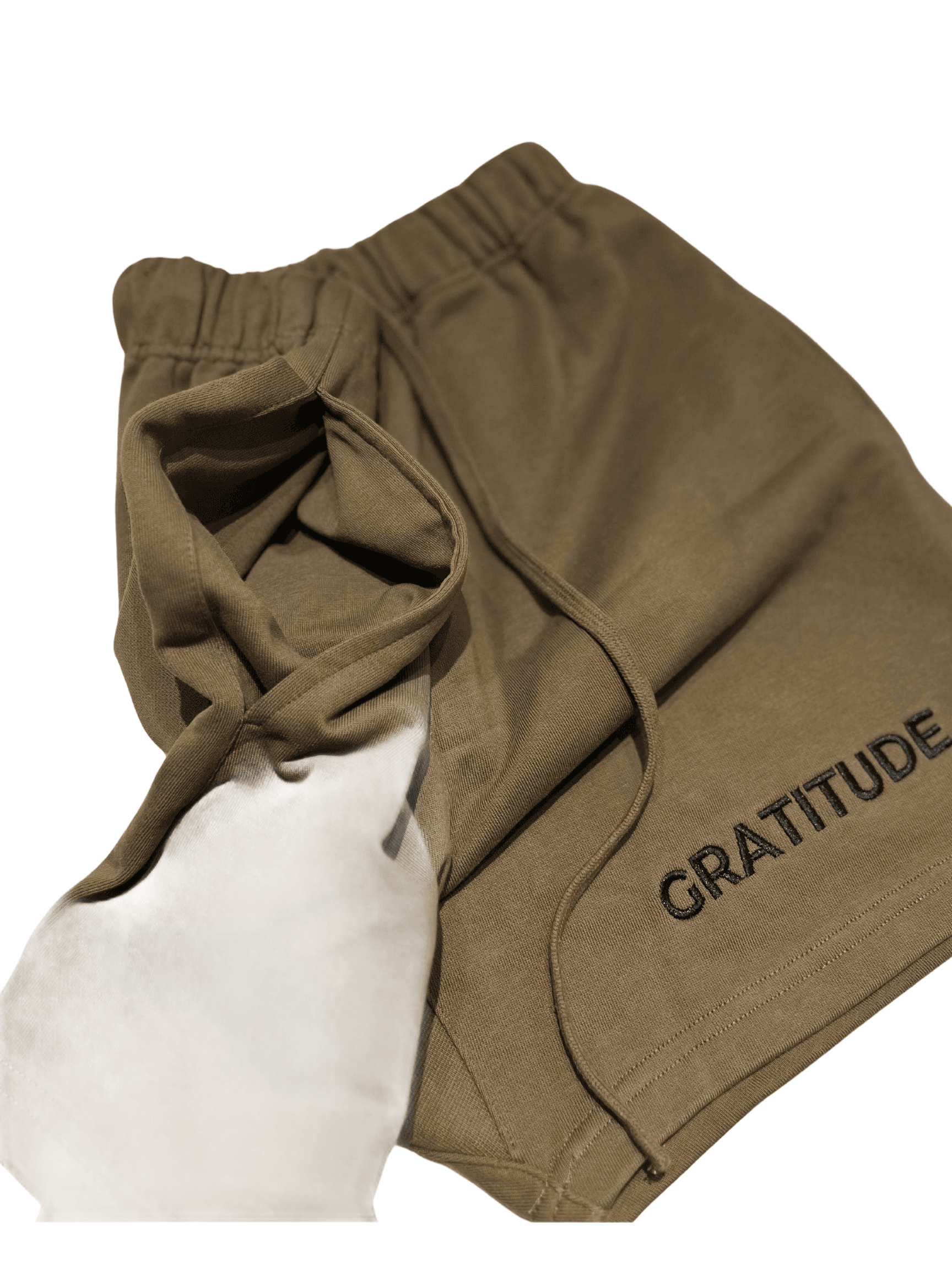 GRATITUDE Essential Sweatshorts – Dusty Brown - 4