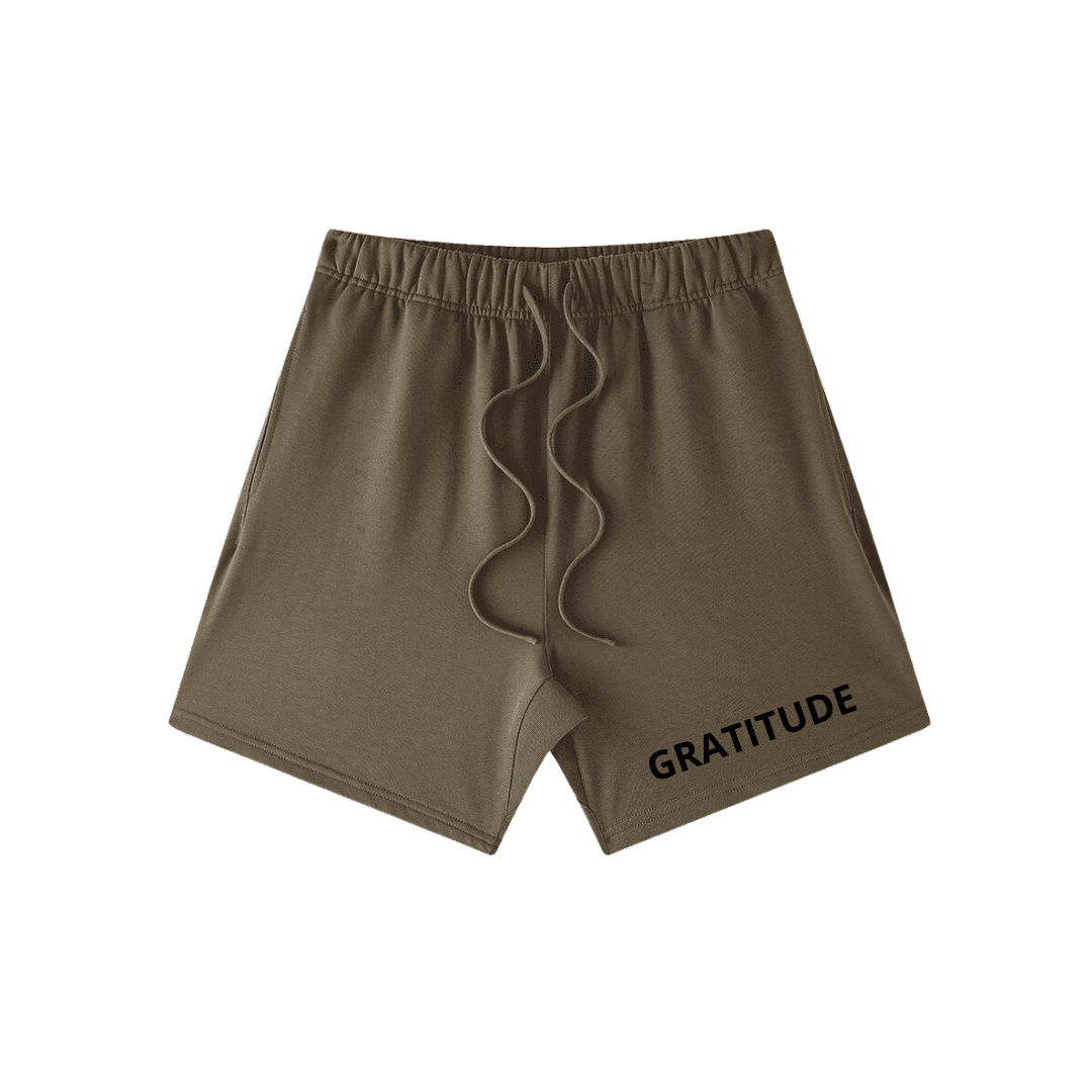 GRATITUDE Essential Sweatshorts – Dusty Brown - 1