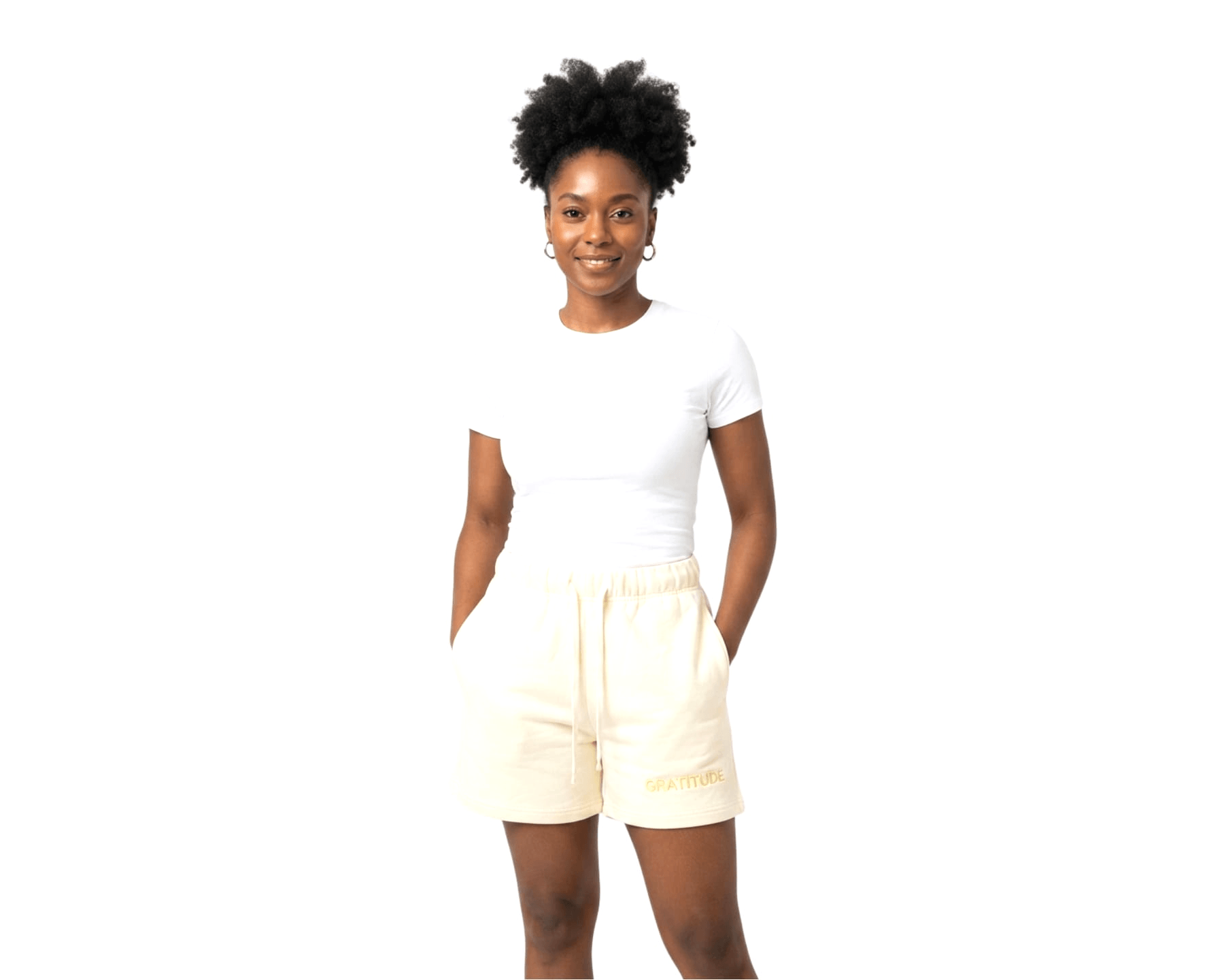 GRATITUDE Essential Sweatshorts – Soft Sand - 3