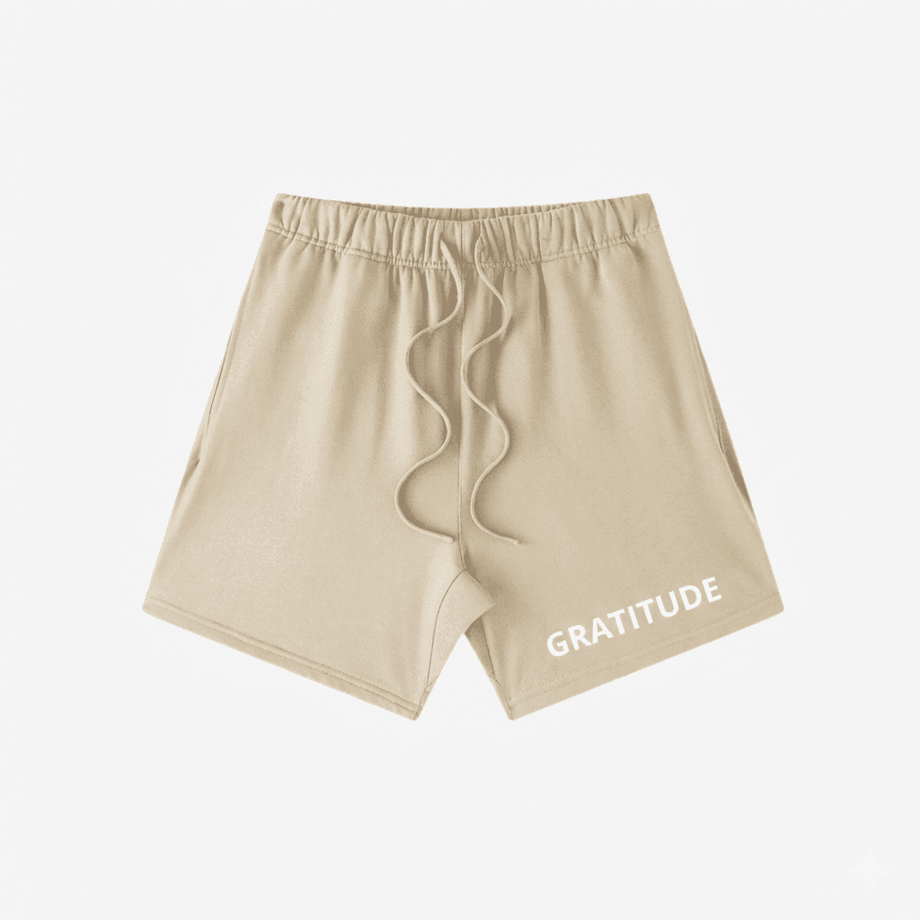GRATITUDE Essential Sweatshorts - Cream - 1