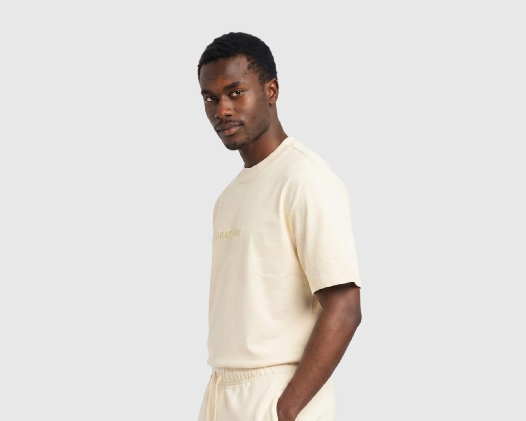 GRATITUDE Classic Tee – Vintage Presence - Soft Sand - 4