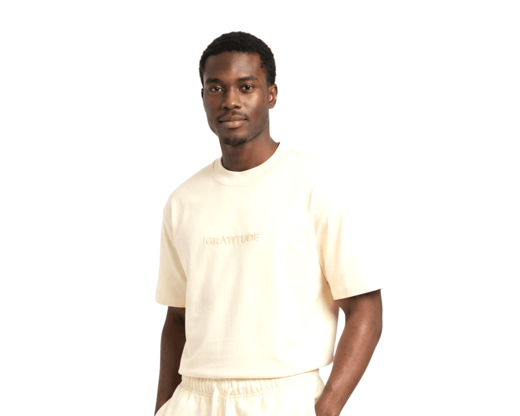 GRATITUDE Vintage Presence Classic Tee – Soft Sand