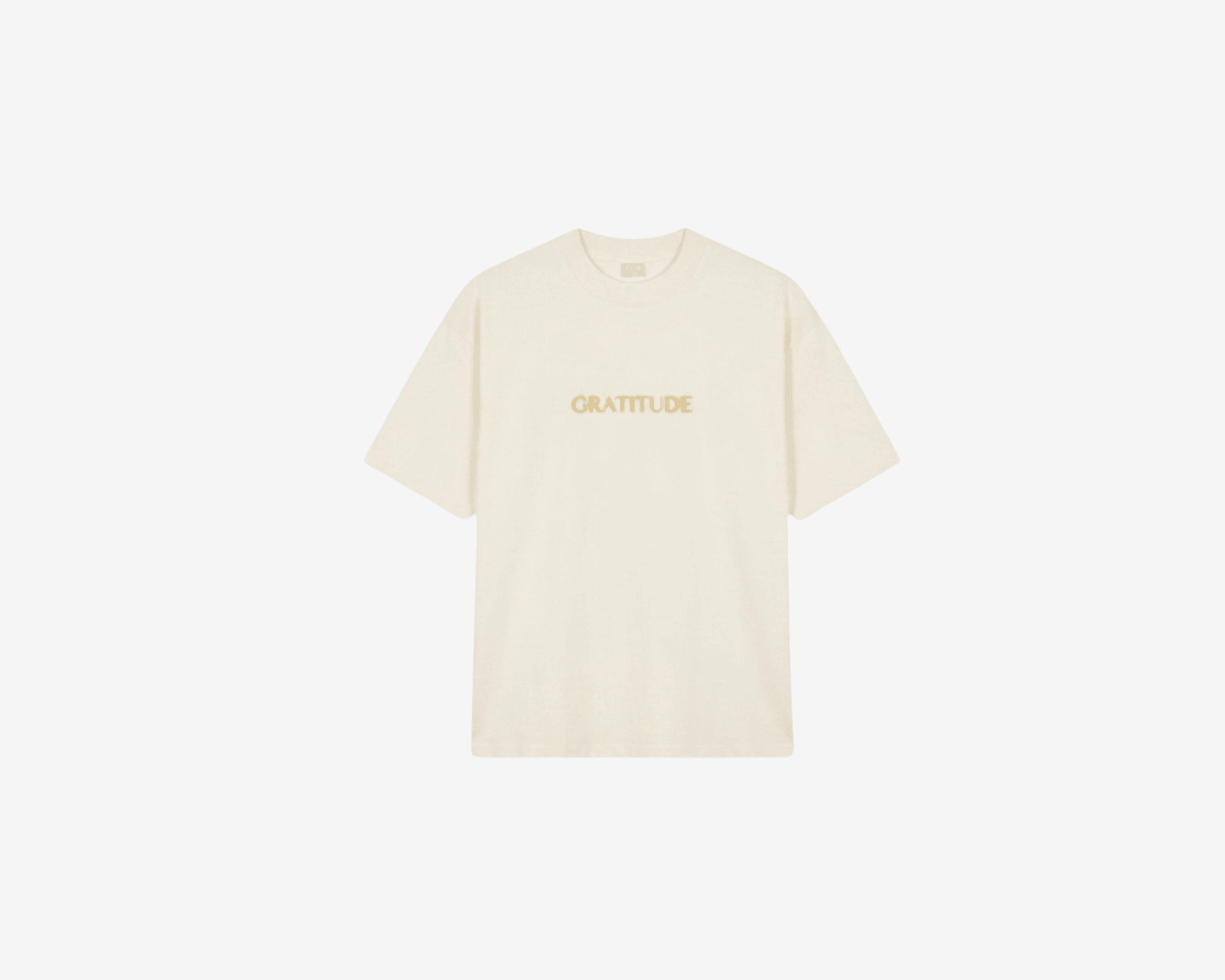 GRATITUDE Classic Tee – Vintage Presence - Soft Sand - 1