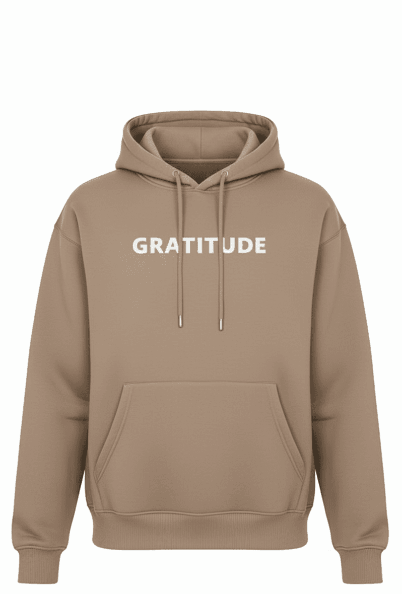 GRATITUDE OVERSIZED HOODIE - Natural Clay - Natural Clay - 1