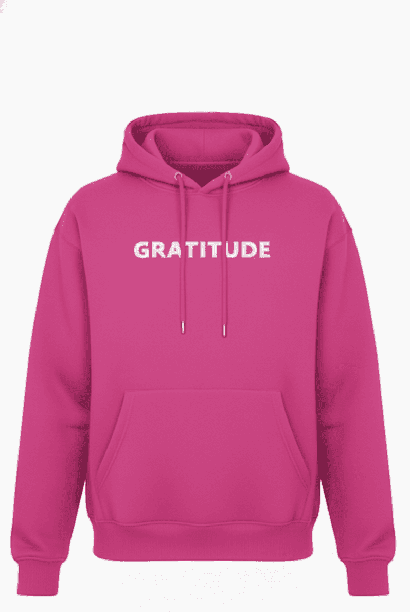 GRATITUDE OVERSIZED HOODIE - Pink GRATITUDE OVERSIZED HOODIE - Pink
