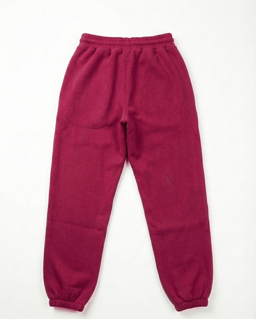GRATITUDE Sweatpant deep burgundy - White - 2