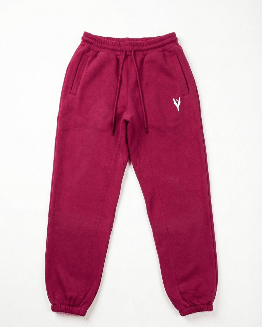 GRATITUDE Sweatpant deep burgundy - White - 1