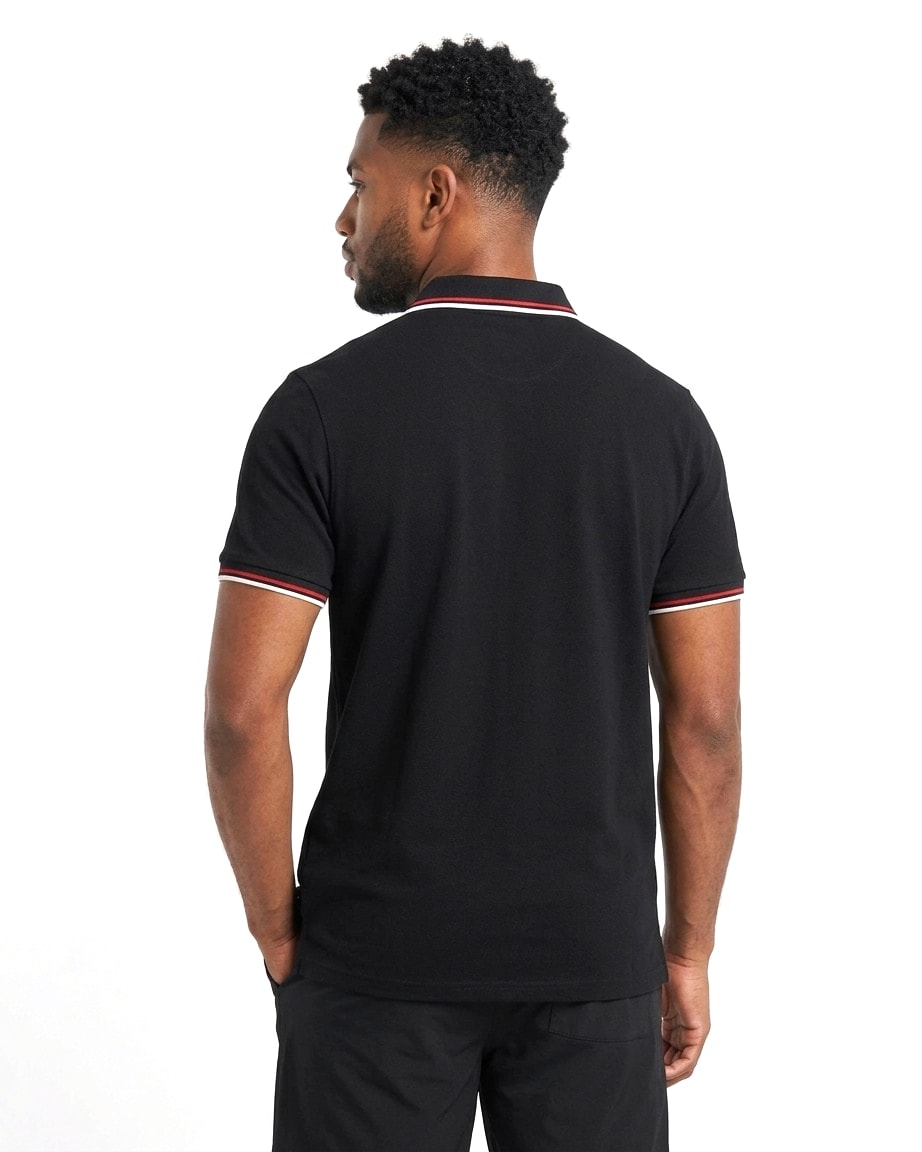 GRATITUDE Signature Polo Crimson Edition – Black - 3