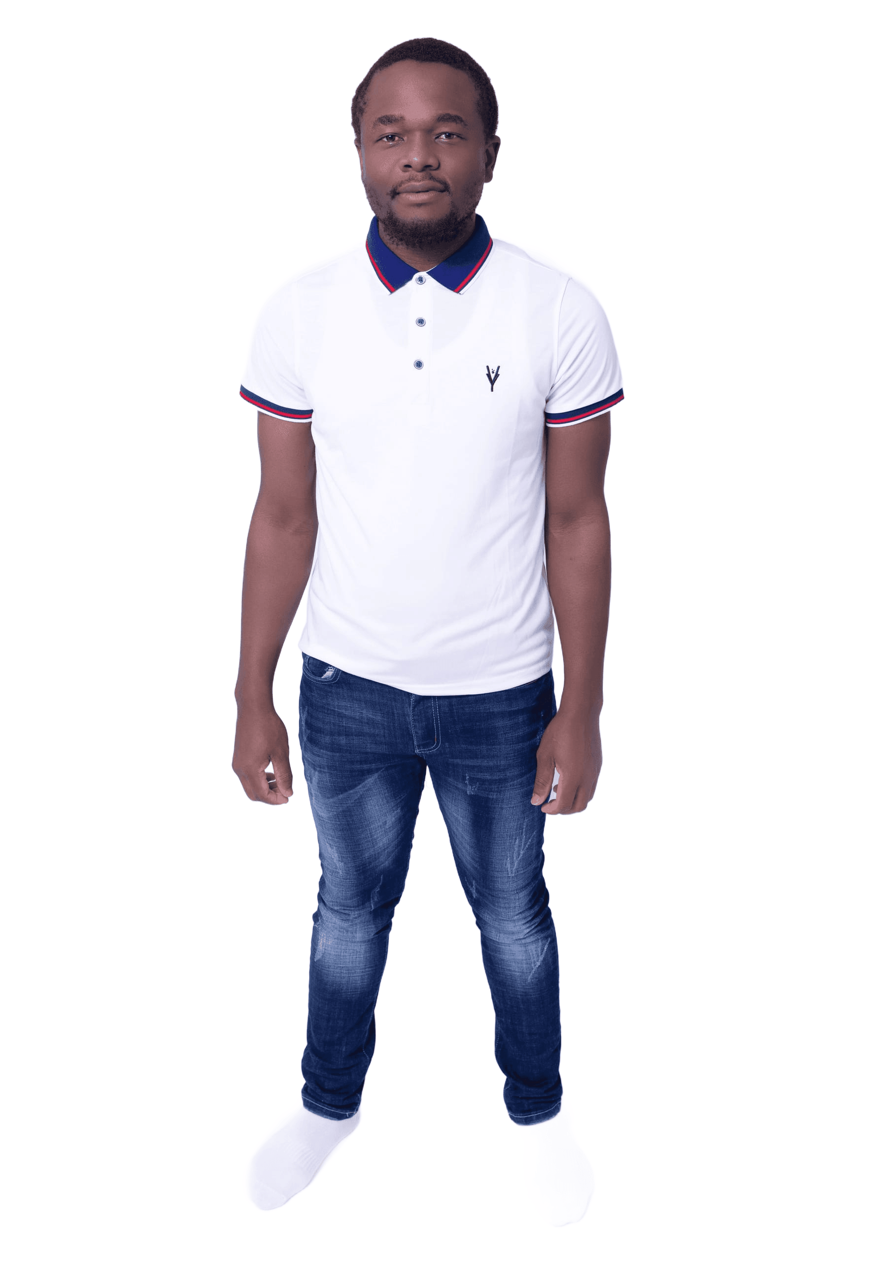 GRATITUDE Signature Polo Crimson Edition – White - 4