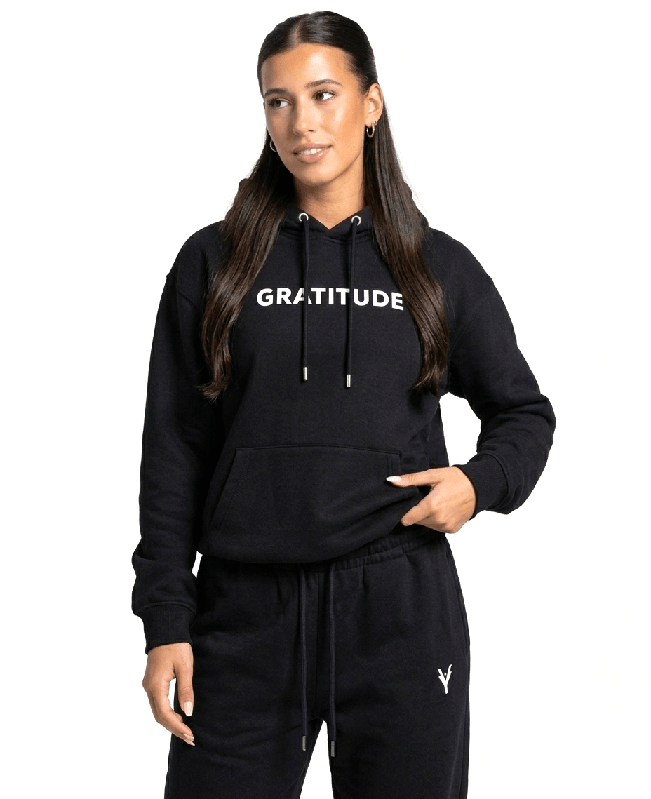 GRATITUDE Women's Hoodie – Black - 1